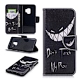 Miniatyrbillede 1 af 2: Samsung Galaxy S9 Printet Mønster PU læder flip etui - Do Not Touch My Phone Multicolor