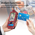 Pikkukuva 5 / 6: Vertical Flip Phone Suojakotelo With Zipper For Samsung Galaxy A73 - Punainen Red