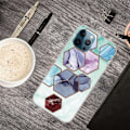 Miniatyrbillede 2 af 2: Marble design iPhone 14 Pro cover - Sekskantede Fragmenter I Himmelblå Multicolor