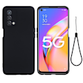 Miniatyrbillede 1 af 2: Matte Liquid OnePlus Nord N200 5G silikone cover - Sort Black