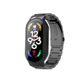 Miniatyrbillede 2 af 2: Xiaomi Mi Band 7 urrem i rustfrit stål med cover og hærdet glas - Sort Black