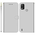Pikkukuva 1 / 2: Mirror Nokia C21 Plus flip case - Hopea Silver grey