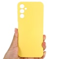 Miniatyrbillede 5 af 6: Matte Liquid silikone cover til Samsung Galaxy A14 - Gul Yellow