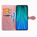 Miniatyrbild 2 av 2: Mandala läder Xiaomi Redmi Note 8 Pro fodral - Rosa Rosa