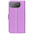 Miniatyrbillede 2 af 2: Klassisk ASUS Rog Phone 6 Flip Etui - Lilla Purple