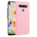 Miniatyrbillede 1 af 2: Croco Cover - LG K61 - Lyserød Pink