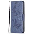 Pikkukuva 3 / 6: Butterfly Samsung Galaxy A54 Läppäkotelo - Tummansininen Blue