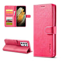 Pikkukuva 1 / 2: LC.IMEEKE Samsung Galaxy S21 Ultra 5G flip case - Ruusu Pink