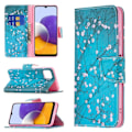 Miniatyrbillede 2 af 2: Wonderland Samsung Galaxy A22 5G flip etui - Blommeblomst Blue