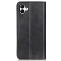 Miniatyrbillede 2 af 6: Flip Etui med Pung i Ægte Læder til Samsung Galaxy A04e - Sort Black