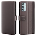 Pikkukuva 1 / 2: Aito nahkakotelo luottokorttipaikoilla Samsung Galaxy M23 - Ruskea Brown