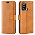 Pikkukuva 1 / 2: Lompakko Nahkakotelo For ZTE Blade A52 - Keltainen Brown
