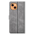 Miniatyrbild 2 av 2: Hållbart konstläder iPhone 13 fodral med plånbok - Silver/Grå Silvergrå