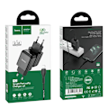 Miniatyrbillede 2 af 2: HOCO N2 Vigour single port charger Set(Lightning)(EU) - Sort Black