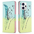 Miniatyrbillede 1 af 6: Wonderland Motorola Moto G23 / G13 / G53 Flip Etui - Fjer Green