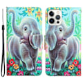 Pikkukuva 1 / 2: Wonderland iPhone 14 Pro Max Läppäkotelo - Elephant Multicolor