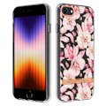 Miniatyrbillede 1 af 2: iPhone SE (2022)/SE (2020)/8/7 4,7 tommer YB IMD-8 Series Flower Pattern Design Phone Case Electroplating IMD Soft Flexible Scratch-Resistant Cover - Pink
