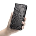 Miniatyrbild 2 av 2: Mandala läder Huawei Y5 2019 fodral - Svart Svart