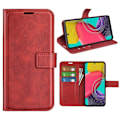 Pikkukuva 2 / 2: Samsung Galaxy M53 5G nahkainen lompakokkotelo - Punainen Red