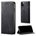 Miniatyrbillede 1 af 2: Jeans iPhone 13 Pro flip etui - Sort Black
