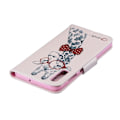 Miniatyrbillede 2 af 2: Samsung Galaxy A70 mønstret lædercover - giraf iført briller Multicolor