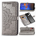 Pikkukuva 1 / 2: Mandala Motorola Moto E6 Plus Flip kotelot - Harmaa Silver grey