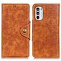 Miniatyrbillede 1 af 2: Alpha Motorola Moto G52 læder flip etui - Brun Brown