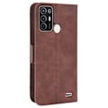 Pikkukuva 2 / 2: ZTE Blade A52 moderni nahkainen lompakkokotelo - Ruskea Brown