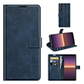 Miniatyrbillede 2 af 2: Wallet-style Læder Etui til Sony Xperia 1 Iii - Blå Blue