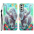 Pikkukuva 1 / 2: Wonderland Samsung Galaxy S22 Plus Läppäkotelo - Elephant Multicolor