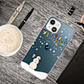 Miniatyrbild 2 av 2: Julfodral till iPhone 14 - Snögubbe Och Snögubbe Vit