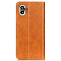 Pikkukuva 2 / 2: Lompakko-style Aitoa Nahkaa Läppäkotelo For Nothing Phone (1) - Ruskea Brown