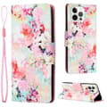 Miniatyrbilde 1 av 2: Wonderland iPhone 13 Pro Flippetui - Watercolor Blomster Multicolor