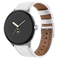Pikkukuva 3 / 3: Google Pixel Watch aito nahkainen ranneke - Valkoinen White
