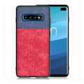 Pikkukuva 1 / 2: Jeans Samsung Galaxy S10 Plus flip case - Sininen / Punainen Red