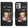 Miniatyrbillede 1 af 2: Wonderland Motorola Moto G23 / G13 / G53 Flip Etui - Bjørn Black