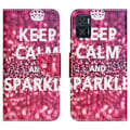 Miniatyrbillede 1 af 2: Wonderland Motorola Moto E22i / E22 Flip Etui - Keep Calm og Sparkle Red