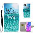 Miniatyrbillede 1 af 2: Wonderland Xiaomi Redmi 9C Flip etui - English characters Blue