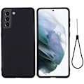 Miniatyrbillede 1 af 2: Matte Liquid Samsung Galaxy S22 silikone cover - Sort Black
