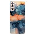 Miniatyrbillede 1 af 2: Marble design Samsung Galaxy S22 Plus cover - Orange Mellem De Blå Nuancer Multicolor