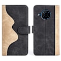 Miniatyrbillede 1 af 2: To Farvet Læder Flip Case til Nokia X100 - Sort Black