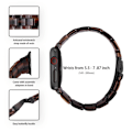 Pikkukuva 2 / 2: Apple Watch SE 2022 (44mm) 3 helmen hartsityylinen kelloranneke kirkkaalla suojuksella - Suklaa Väri Brown