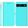 Miniatyrbillede 1 af 6: Mirror Google Pixel 7a Flip Etui - Cyan Green