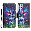 Pikkukuva 1 / 2: Wonderland Samsung Galaxy S22 Ultra Läppäkotelo - Bottle / Perhonen Multicolor