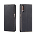 Miniatyrbillede 1 af 2: FORWENW Samsung Galaxy A7 (2018) læder flip etui - Sort Black