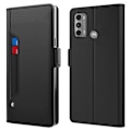 Miniatyrbillede 1 af 2: Phone Etui med Make-up Mirror og Slick Design til Motorola Moto G60 - Sort Black