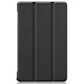 Miniatyrbillede 2 af 2: Lenovo Tab M8 simpelt trefoldigt flipomslag i læder - Sort Black