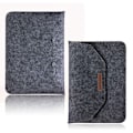 Miniatyrbillede 1 af 2: MacBook Air 11.6" beskyttelsestaske i filt med velkrolukning - Sort Silver grey