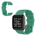 Miniatyrbild 1 av 2: Fitbit Versa 2 / Versa Lite silikon klockarmband - ljusgrön / Size: L Grön