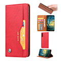 Miniatyrbillede 1 af 2: Huawei P20 Pro auto-absorberende PU læder flip etui - Rød Red